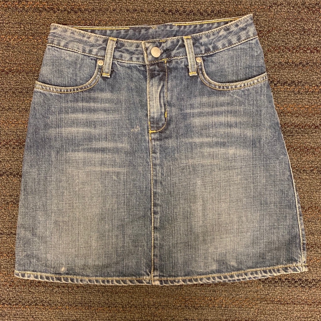 Paper Denim  Cloth Denim Miniskirt